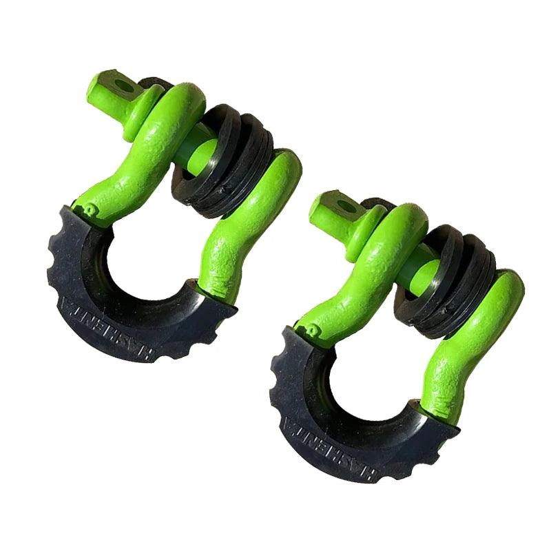 Anti-Rust Bow Shackle 5/8" D-Ring Shackle 42,990lbs Break Strength with Isolator &Washers Kit for Jeep Off-Road Vehicle Recovery Bow Shackle