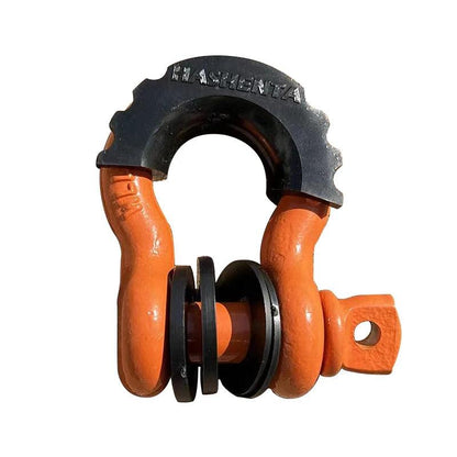 Anti-Rust Bow Shackle 5/8" D-Ring Shackle 42,990lbs Break Strength with Isolator &Washers Kit for Jeep Off-Road Vehicle Recovery Bow Shackle