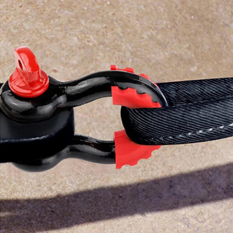 Anti-Rust Bow Shackle 5/8" D-Ring Shackle 42,990lbs Break Strength with Isolator &Washers Kit for Jeep Off-Road Vehicle Recovery Bow Shackle