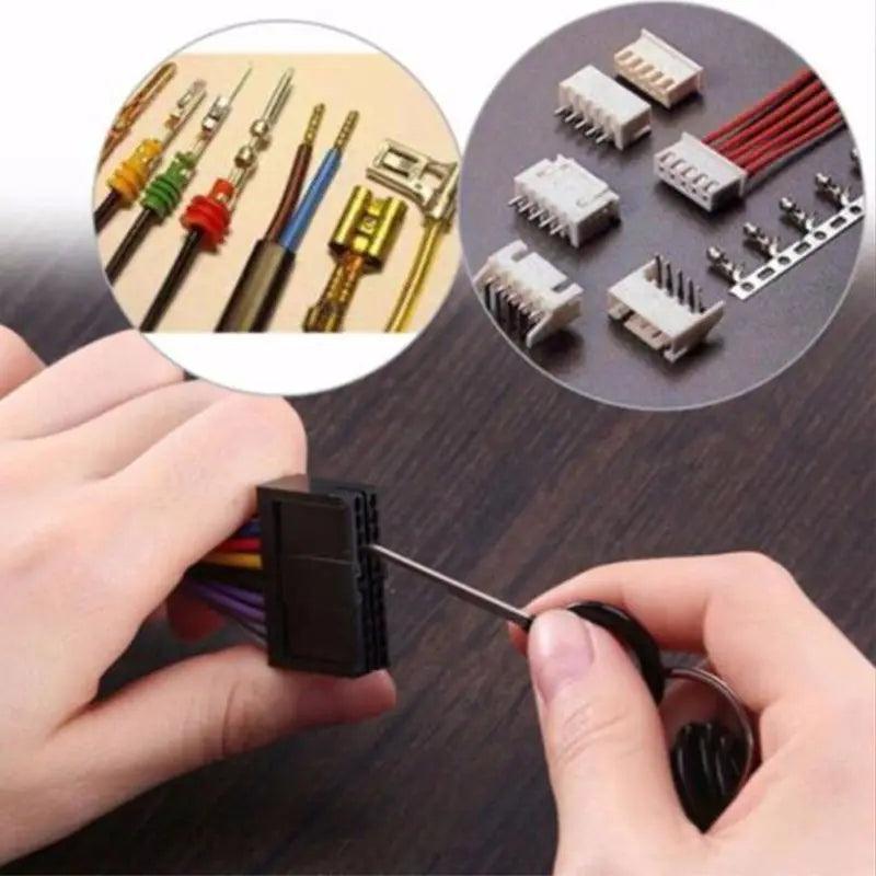 Automotive Wire Terminal Removal Tool Car Wiring Crimp Connector Pin Kit Durable Terminal Tool
