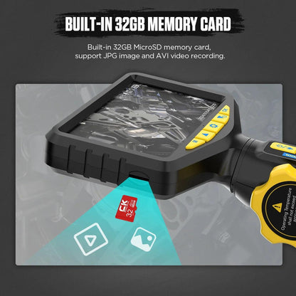 AUTOOL SVB305 720 HD Automotive Industrial Endoscope with Light Autofocus Endoscope Inspection Camera Lens for IMG & Video Inspection Camera