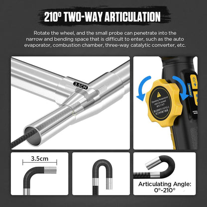 AUTOOL SVB305 720 HD Automotive Industrial Endoscope with Light Autofocus Endoscope Inspection Camera Lens for IMG & Video Inspection Camera