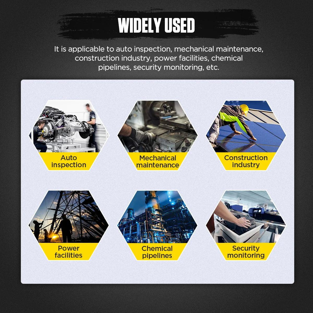 AUTOOL SVB305 720 HD Automotive Industrial Endoscope with Light Autofocus Endoscope Inspection Camera Lens for IMG & Video Inspection Camera