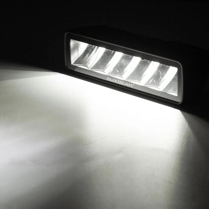 AUXBEAM 6.3 inch LED Work Light Driving Fog Lamp 60W 7200LM White Light Pod with Wire Harness for Offroad Truck SUV ATV UTV Boat - LED Work Lamps - Auxbeam