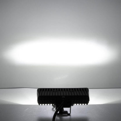 AUXBEAM 6.3 inch LED Work Light Driving Fog Lamp 60W 7200LM White Light Pod with Wire Harness for Offroad Truck SUV ATV UTV Boat - LED Work Lamps - Auxbeam