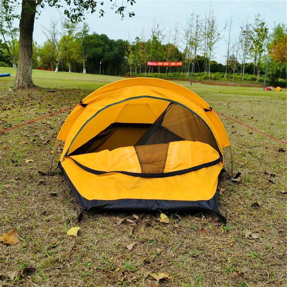 Backpacking Tent Outdoor Hiking Camping Sleeping Bag Tent Waterproof Lightweight Single Person Tent Camping Swag