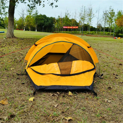 Backpacking Tent Outdoor Hiking Camping Sleeping Bag Tent Waterproof Lightweight Single Person Tent Camping Swag