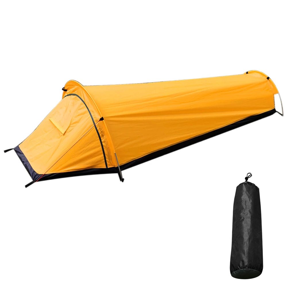 Backpacking Tent Outdoor Hiking Camping Sleeping Bag Tent Waterproof Lightweight Single Person Tent Camping Swag
