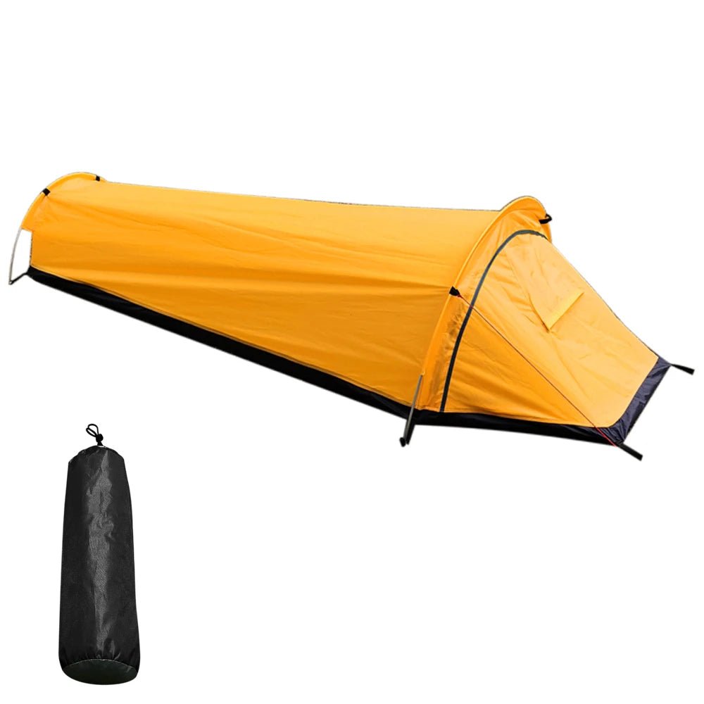 Backpacking Tent Outdoor Hiking Camping Sleeping Bag Tent Waterproof Lightweight Single Person Tent Camping Swag