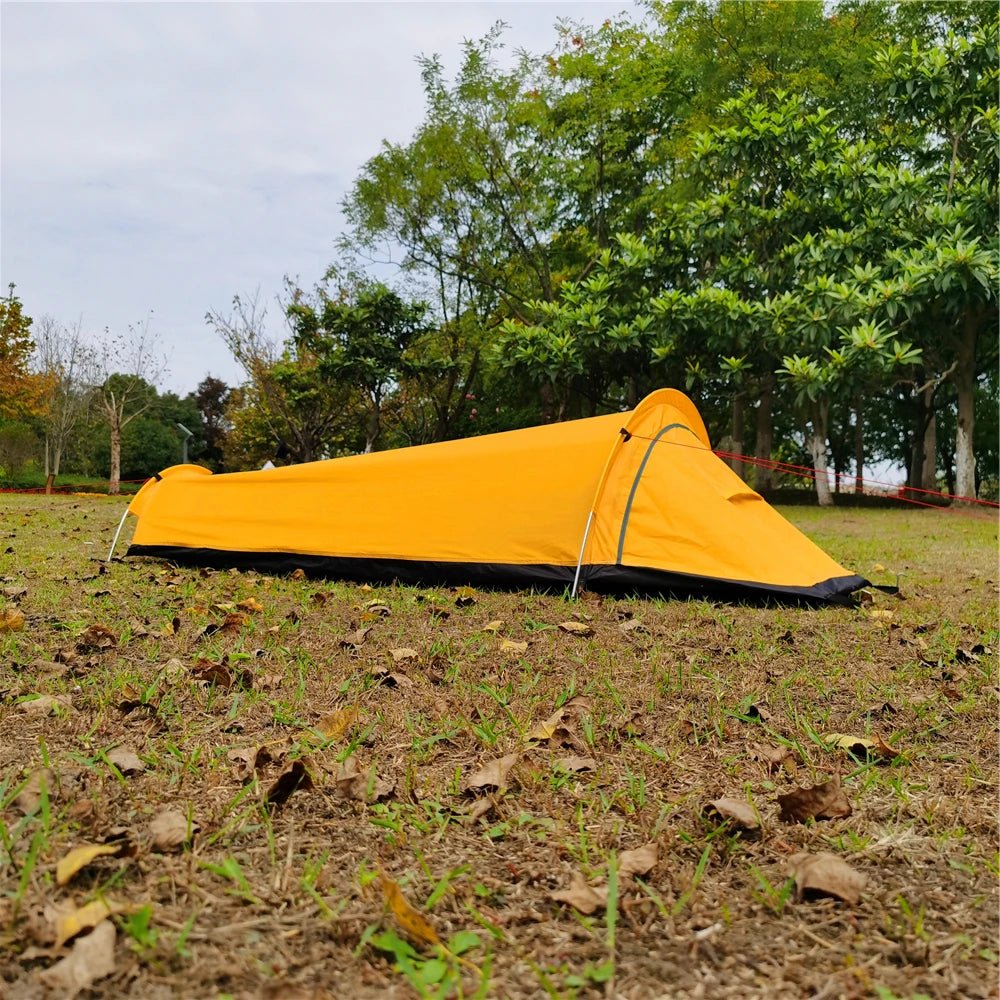 Backpacking Tent Outdoor Hiking Camping Sleeping Bag Tent Waterproof Lightweight Single Person Tent Camping Swag