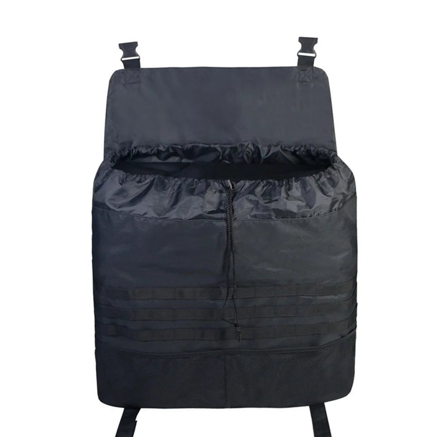 Black Khaki Large Capacity Outdoors Spare Tire Tool Storage Bag Trash Bag SUV Trunk Organizer for Outdoor Off-Road Recovery Gear Spare Tyre Storage