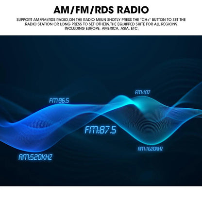 Boat Radio MP5 Marine Source Media Player AM FM RDS Receiver MP3 Stereo MP4 Video Play Bluetooth for ATV UTV SPA RZR Marine Radio