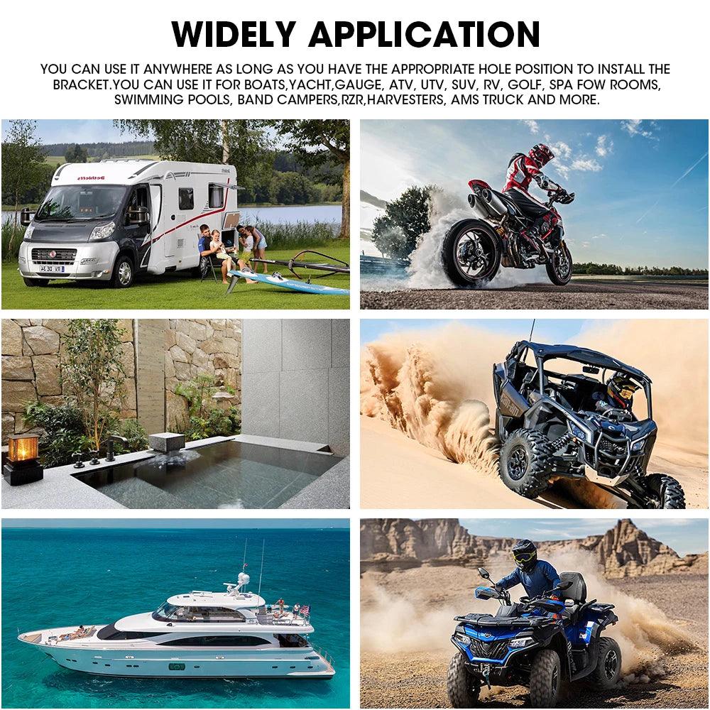 Boat Radio MP5 Marine Source Media Player AM FM RDS Receiver MP3 Stereo MP4 Video Play Bluetooth for ATV UTV SPA RZR Marine Radio