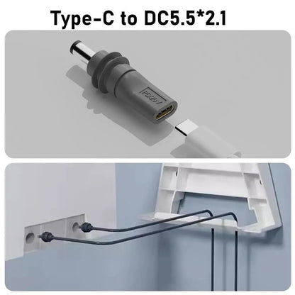 C to DC/D to D Power Adapter for Starlink Mini PD100W USB C Female to DC5521 Male Connector Charge Barrel Jack Power Adapter Starlink Cables & Adaptors