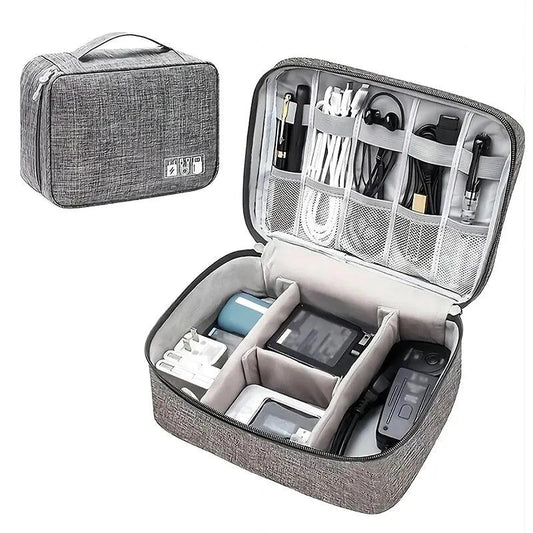 Cable Storage Bag Waterproof Digital Electronic Organizer Portable USB Data Line Charger Plug Storage Bag Travel Cable Organizer Cable Storage Bag