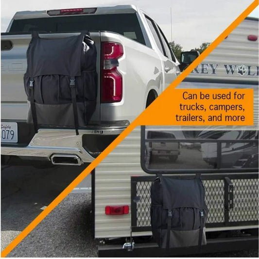 Car Spare Tire Garbage Bag Tool Storage Bag Spare Tire Hanging Bag Desert Off-road Spare Tire Storage Bag for Trucks and SUVs Spare Tyre Storage