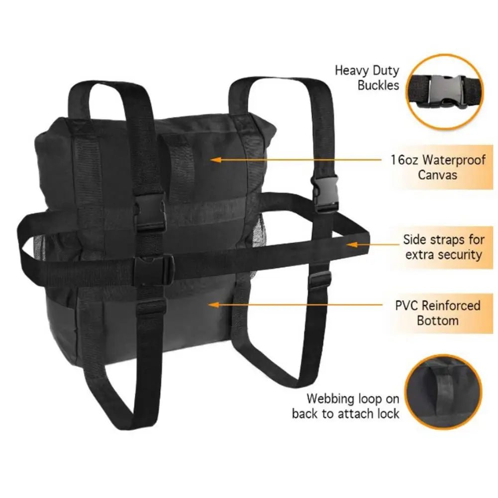 Car Spare Tire Garbage Bag Tool Storage Bag Spare Tire Hanging Bag Desert Off-road Spare Tire Storage Bag for Trucks and SUVs Spare Tyre Storage