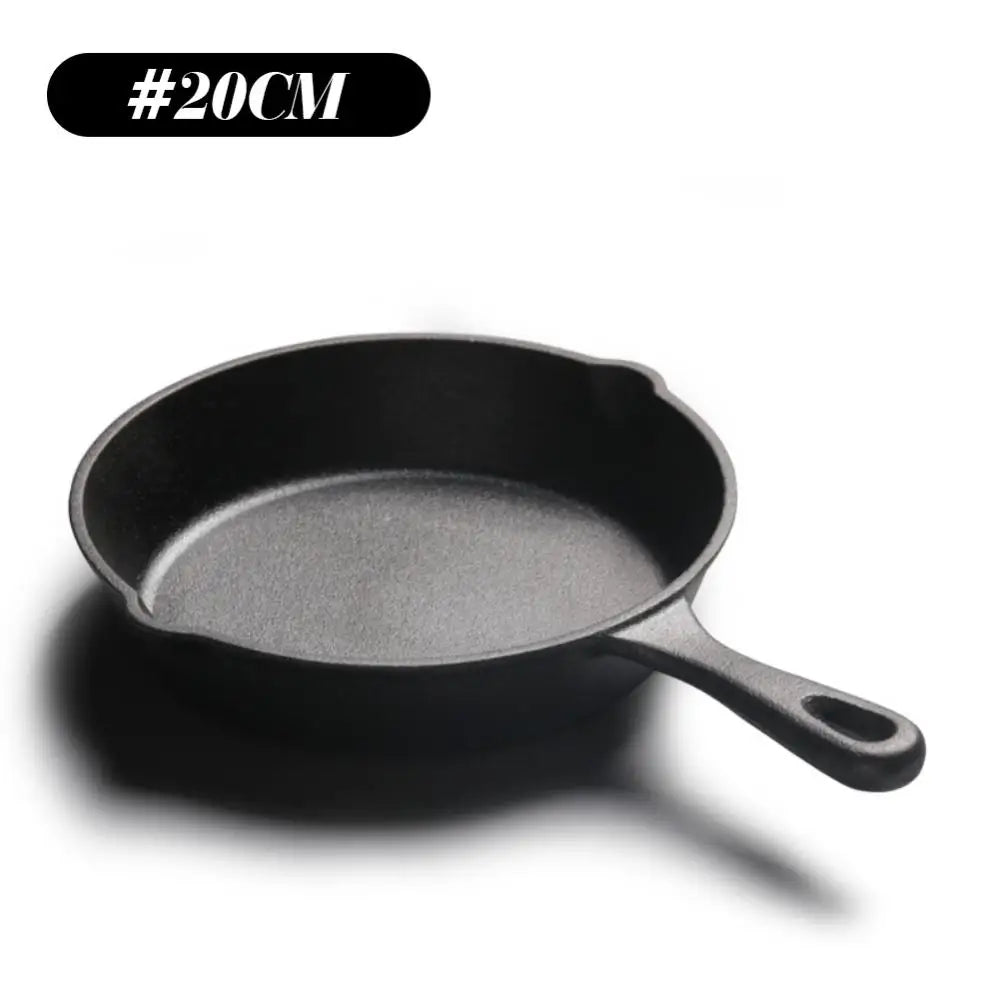 Cooking Food Natural Ingredients Fry Pan Durable Nonstick Cooking Fried Pan Seasoned Cast Iron Griddle Kitchen Cookware Pot Set - Frying Pan - Open Cut Off - Grid