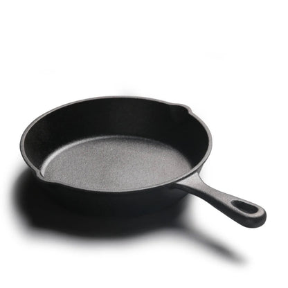 Cooking Food Natural Ingredients Fry Pan Durable Nonstick Cooking Fried Pan Seasoned Cast Iron Griddle Kitchen Cookware Pot Set - Frying Pan - Open Cut Off - Grid