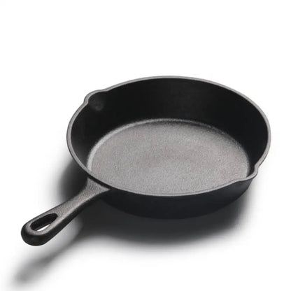 Cooking Food Natural Ingredients Fry Pan Durable Nonstick Cooking Fried Pan Seasoned Cast Iron Griddle Kitchen Cookware Pot Set - Frying Pan - Open Cut Off - Grid