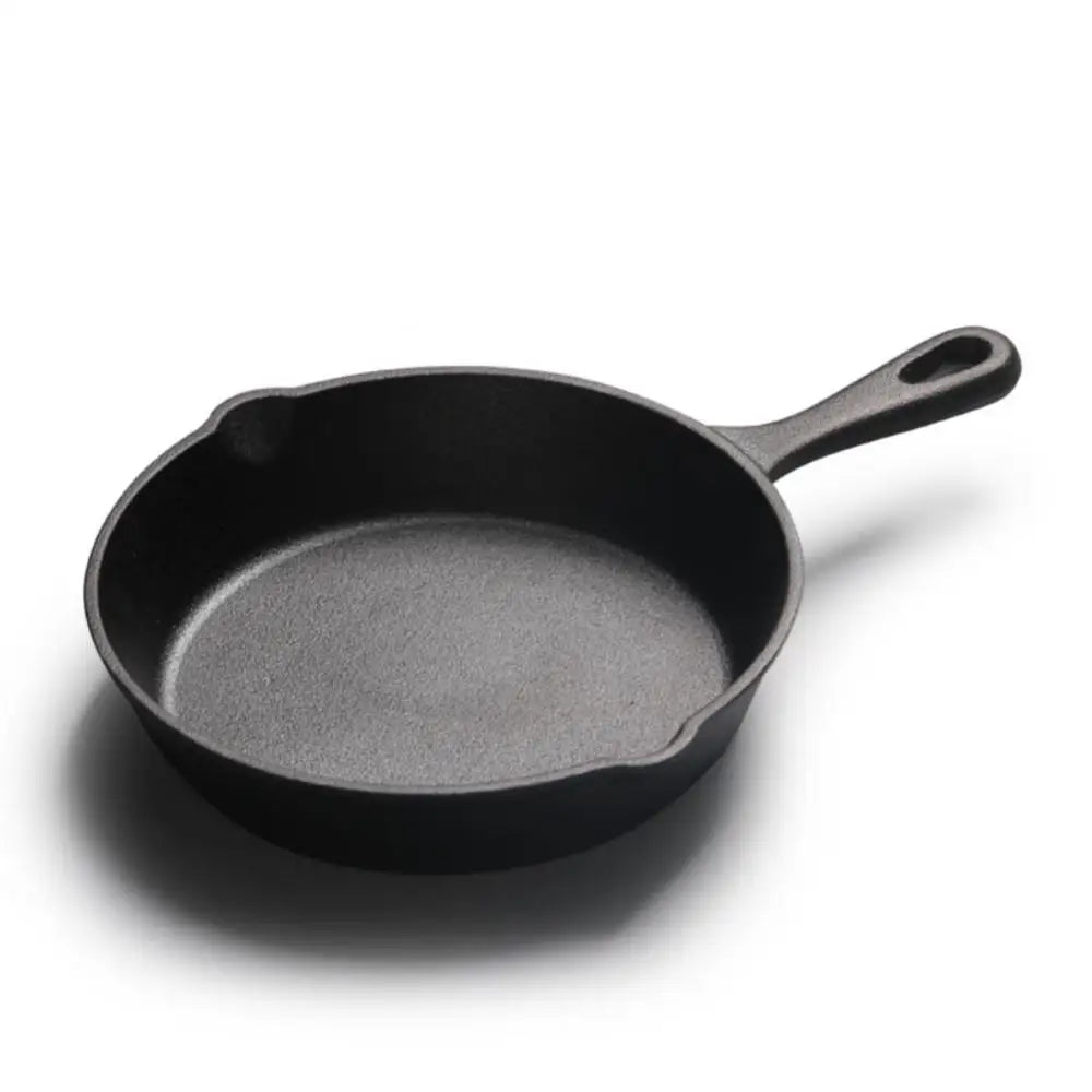 Cooking Food Natural Ingredients Fry Pan Durable Nonstick Cooking Fried Pan Seasoned Cast Iron Griddle Kitchen Cookware Pot Set - Frying Pan - Open Cut Off - Grid