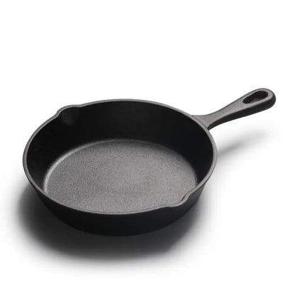 Cooking Food Natural Ingredients Fry Pan Durable Nonstick Cooking Fried Pan Seasoned Cast Iron Griddle Kitchen Cookware Pot Set - Frying Pan - Open Cut Off - Grid