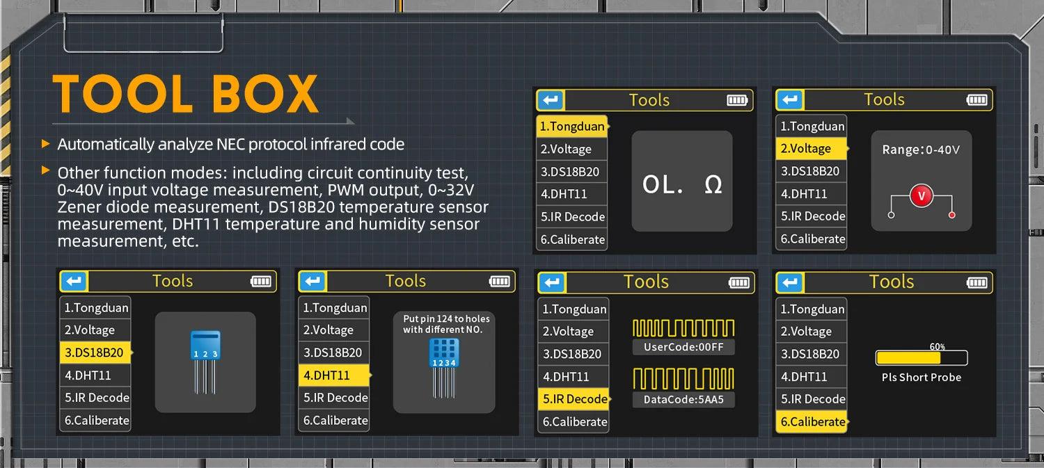 Digital 3 In 1 Oscilloscope DSO-TC3 Oscilloscope