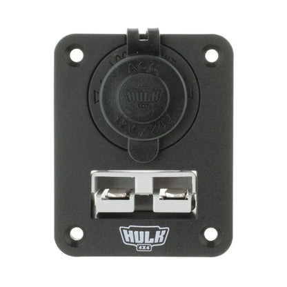 Double Flush Mount Housing W/ 50A Plug - Flush Mount Accessory Panel - Hulk 4x4