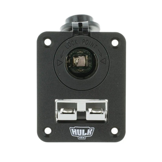 Double Flush Mount Housing W/ 50A Plug - Flush Mount Accessory Panel - Hulk 4x4