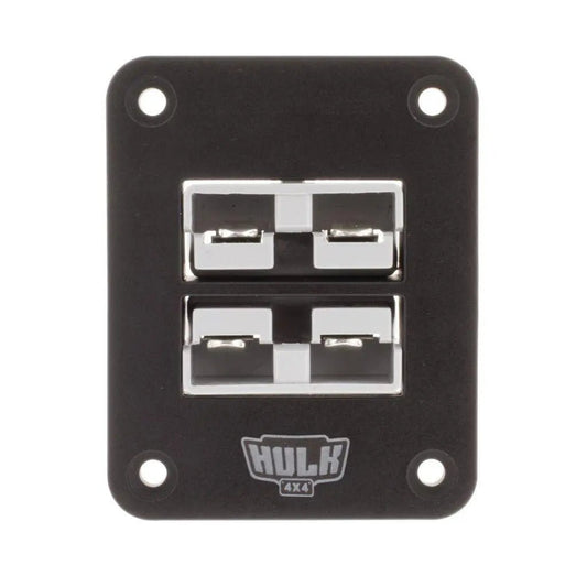 Double Flush Mount Housing W/ 50A Plugs - Flush Mount Accessory Panel - Hulk 4x4