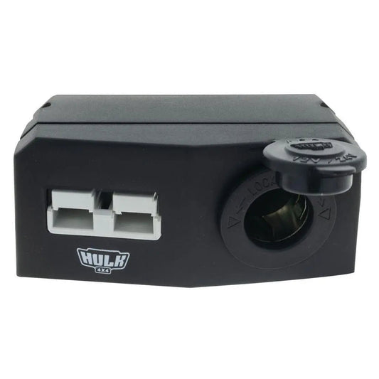 Double Surface Mount Housing With 50A Plug - Surface Mount Accessory Panel - Hulk 4x4