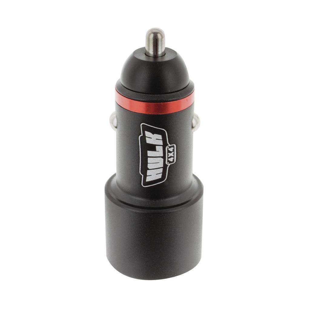 Dual USB in Car Socket Charger - USB Type C & QC3.0 - Aux 12v Socket - Hulk 4x4