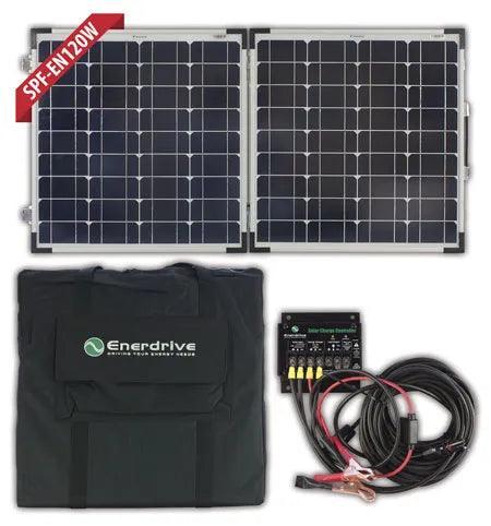 Enerdrive Folding Solar Kit - 120w Solar Panel Folding