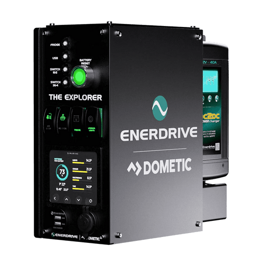 Explorer System (LEFT) 40DC Inc Simarine SCQ50 - Power Systems - Enerdrive Dometic