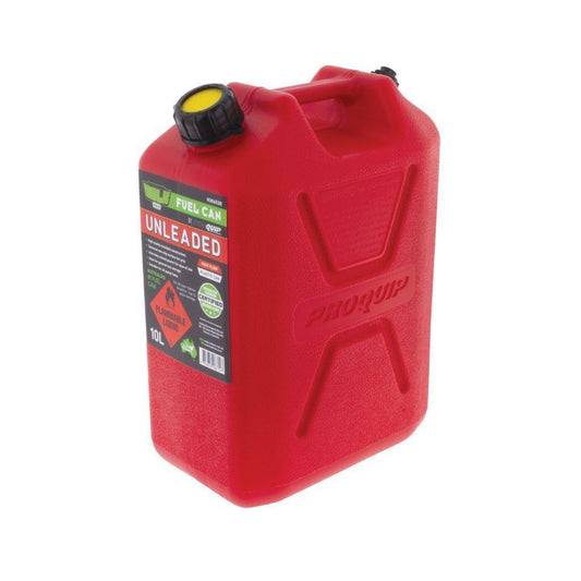 Fast Flow Plastic Fuel Can - Unleaded 10 Litre - Jerry Cans & Funnels - Hulk 4x4