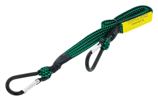 Fat bungee strap (green) 80mm with carabiner style Cargo Straps