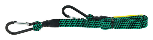 Fat bungee strap (green) 80mm with carabiner style Cargo Straps