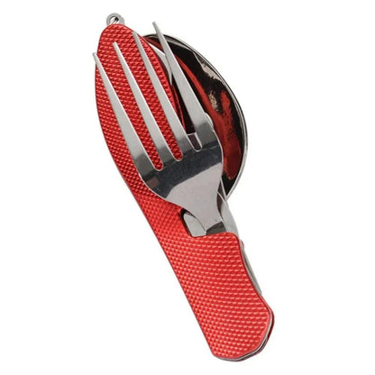 Foldable Camping Utensil Set - Multi-Functional Knife, Fork, Spoon Combo For Outdoor Activities And Sports Camping Picnic Travel Camping Utensils