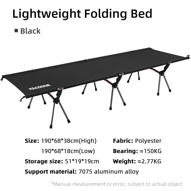Folding Camping Bed Portable Outdoor Bed For Adults & Kids Camping Camp Stretcher