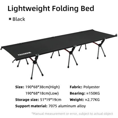 Folding Camping Bed Portable Outdoor Bed For Adults & Kids Camping Camp Stretcher