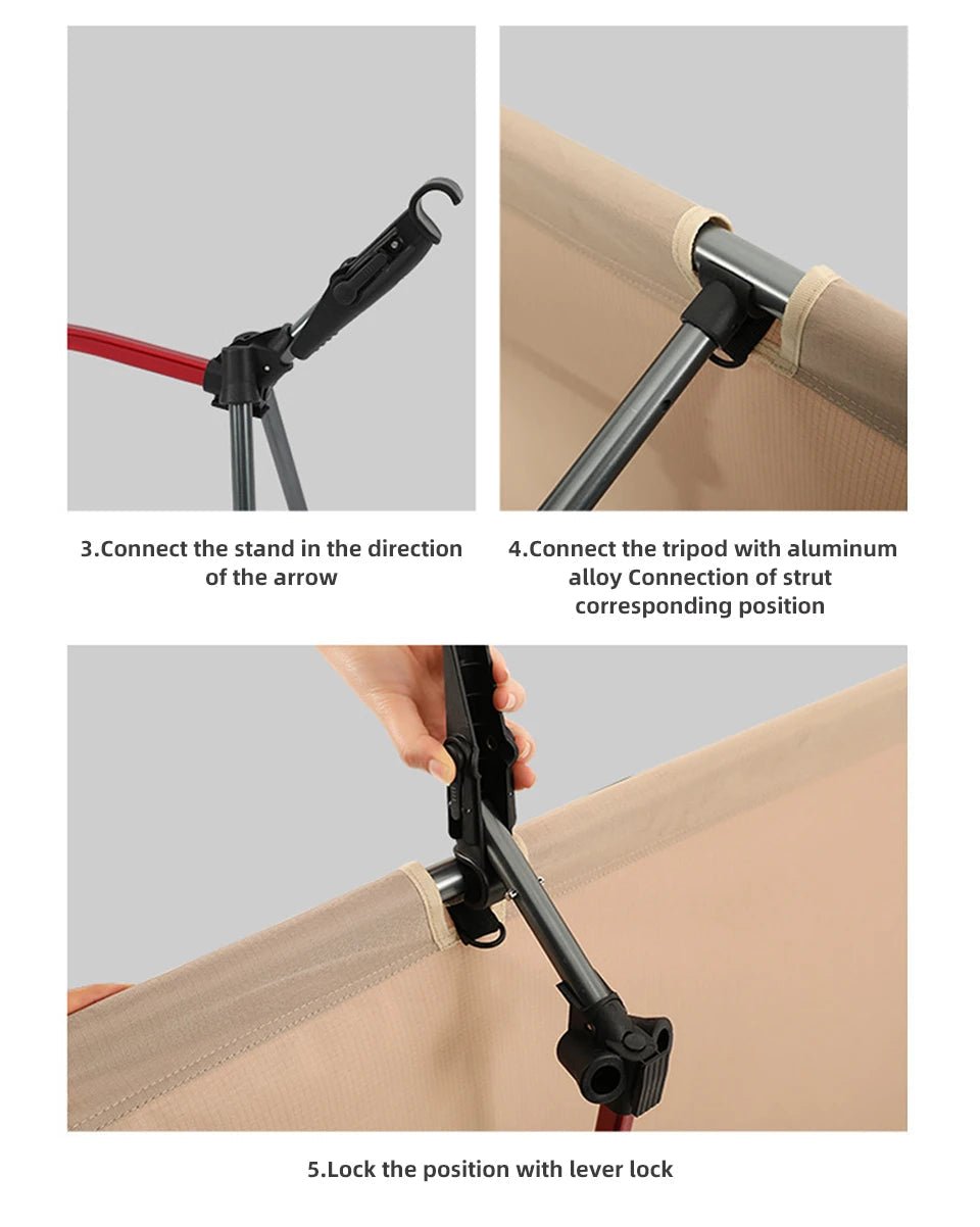 Folding Camping Bed Portable Outdoor Bed For Adults & Kids Camping Camp Stretcher