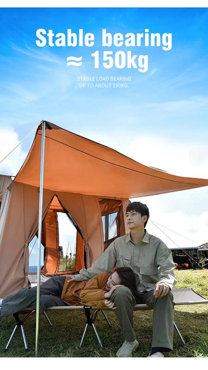 Folding Camping Bed Portable Outdoor Bed For Adults & Kids Camping Camp Stretcher