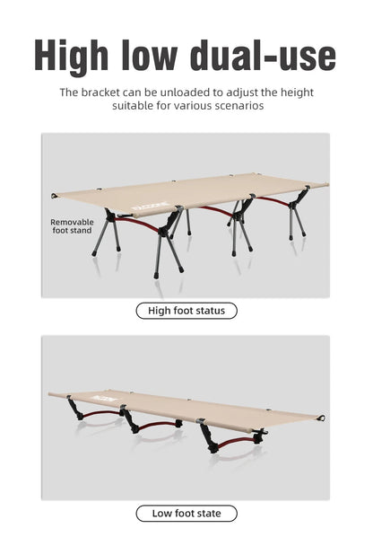 Folding Camping Bed Portable Outdoor Bed For Adults & Kids Camping Camp Stretcher