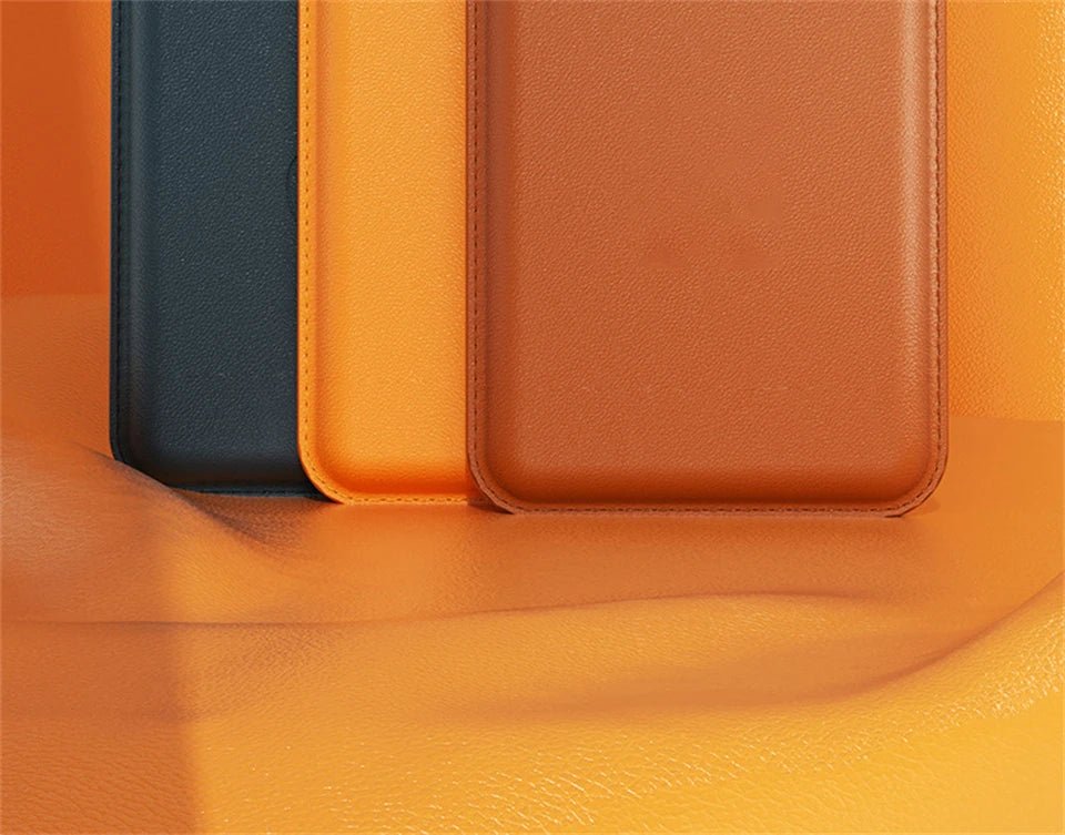 For Magsafe Magnetic Wallet Phone Case For iPhone 14 13 12 Pro Max Leather Card Holder Bag For iPhone 13 mini Cover Accessories - Open Cut Off - Grid