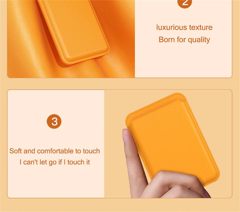For Magsafe Magnetic Wallet Phone Case For iPhone 14 13 12 Pro Max Leather Card Holder Bag For iPhone 13 mini Cover Accessories - Open Cut Off - Grid