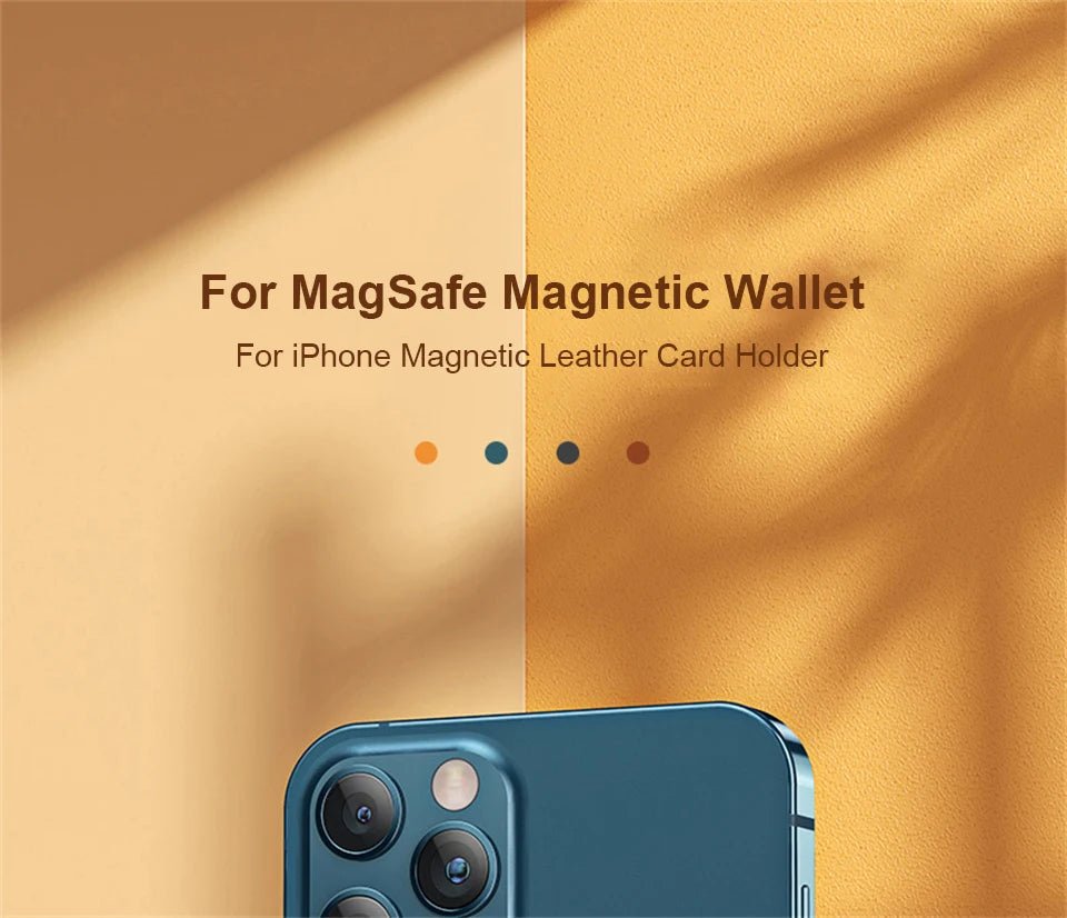 For Magsafe Magnetic Wallet Phone Case For iPhone 14 13 12 Pro Max Leather Card Holder Bag For iPhone 13 mini Cover Accessories - Open Cut Off - Grid