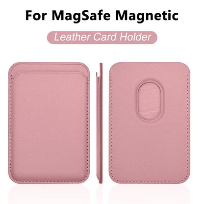 For Magsafe Magnetic Wallet Phone Case For iPhone 14 13 12 Pro Max Leather Card Holder Bag For iPhone 13 mini Cover Accessories - Open Cut Off - Grid
