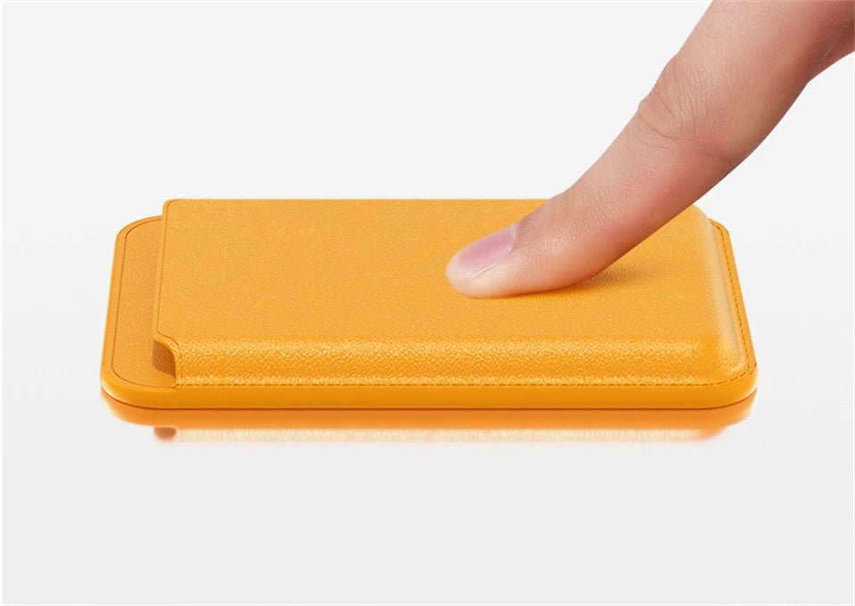 For Magsafe Magnetic Wallet Phone Case For iPhone 14 13 12 Pro Max Leather Card Holder Bag For iPhone 13 mini Cover Accessories - Open Cut Off - Grid