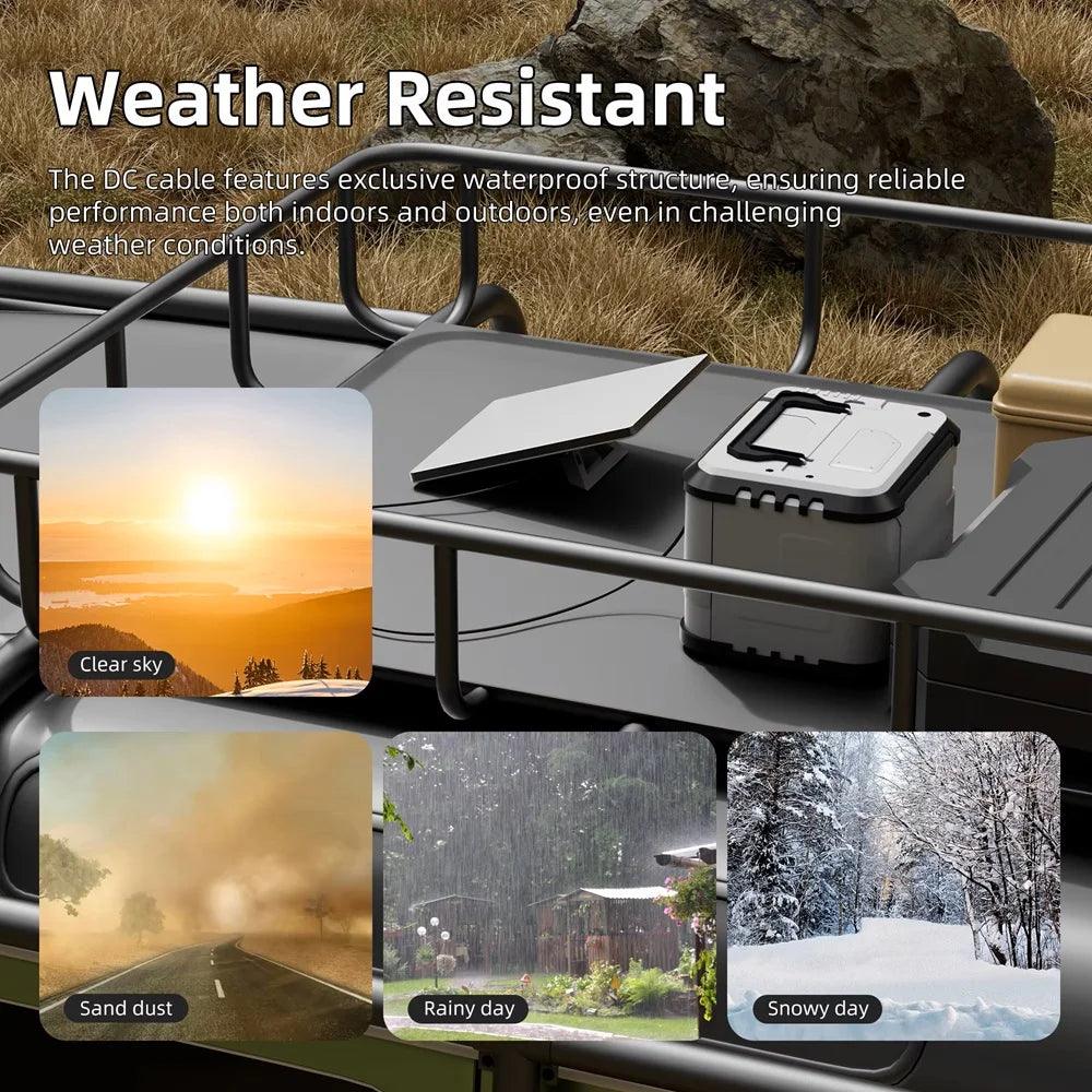 For Starlink Mini Cable 2M(6.6ft) Starlink Mini DC Power Type-C Input Replacement cable Waterproof Outerdoor Barrel Jack Chargin Starlink Cables & Adaptors