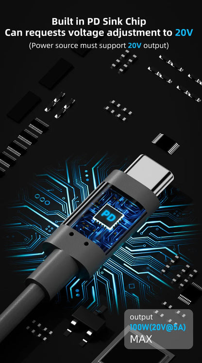 For Starlink Mini Cable 2M(6.6ft) Starlink Mini DC Power Type-C Input Replacement cable Waterproof Outerdoor Barrel Jack Chargin Starlink Cables & Adaptors